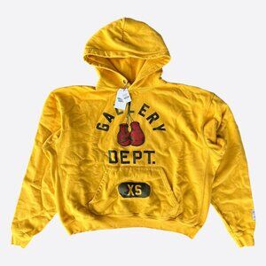 Gallery Dept Yellow Boxing Gloves Logo Hoodie